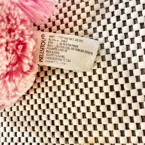 Kellytoy Unicorn Pink Sugar Loaf Corduroy 8” Stuffed Animal Lovey Plush - Picture 7 of 12